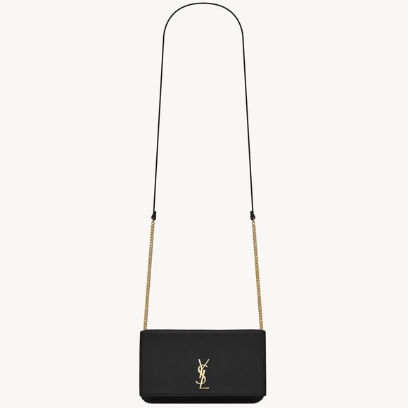 Yves Saint Laurent Black Leather Crossbody Bag - Picture 8 of 9